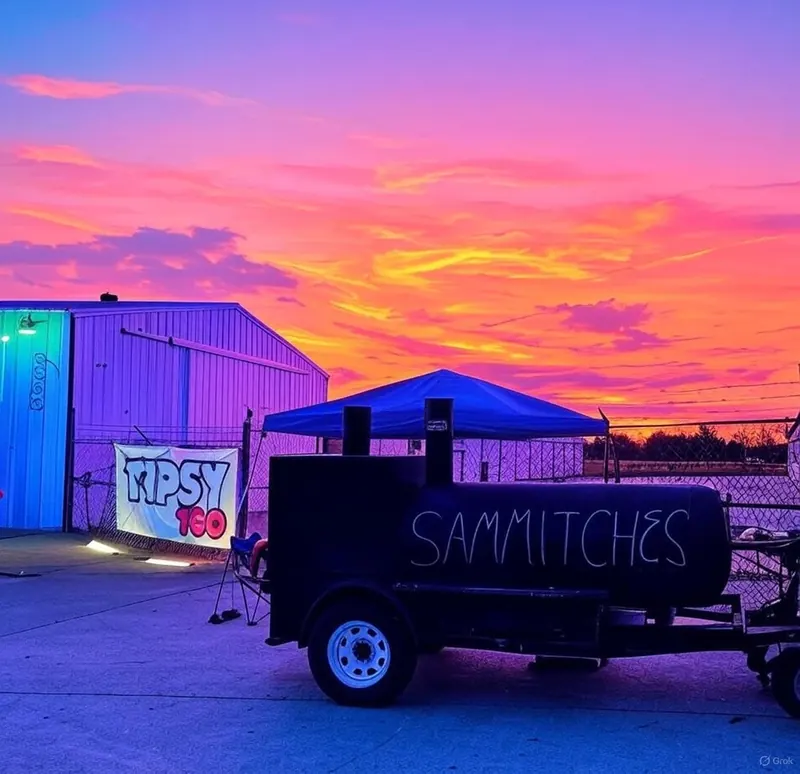 Sammitches trailer at sunset